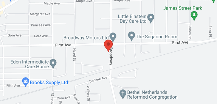 map of 213 9165 BROADWAY ROAD